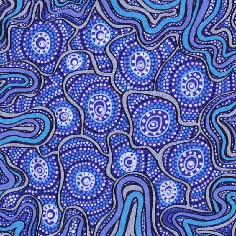 Meteors Purple Fabric Yardage