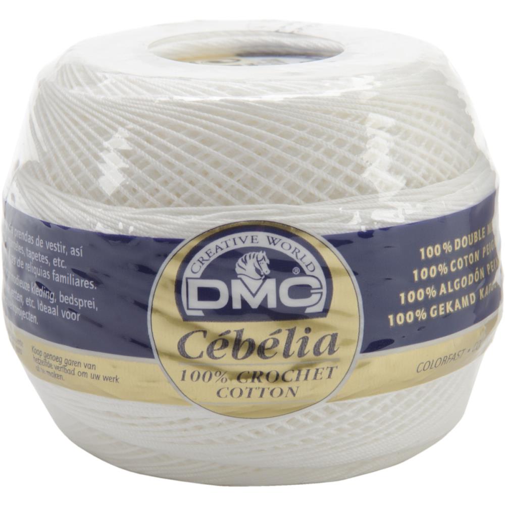 DMC #167G Cebelia Crochet Cotton Size 20 - White