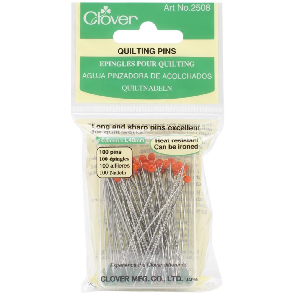 Clover Quilting Glasshead Pins 1-7/8" (100/Pkg) 2508