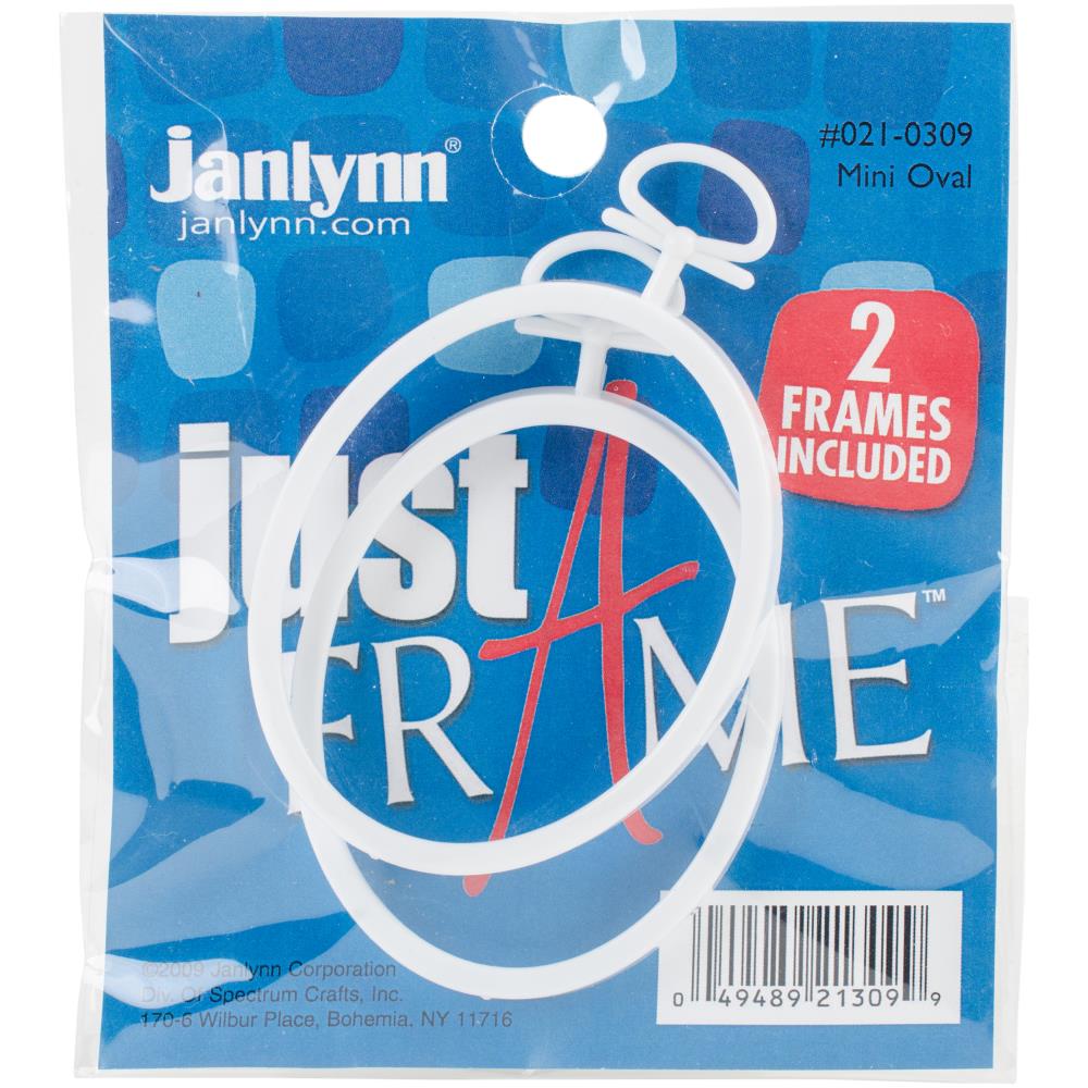 Janlynn Just A Frame Mini Oval Hoop 2.25" x 2.75" (2/Pkg) - #021-0309