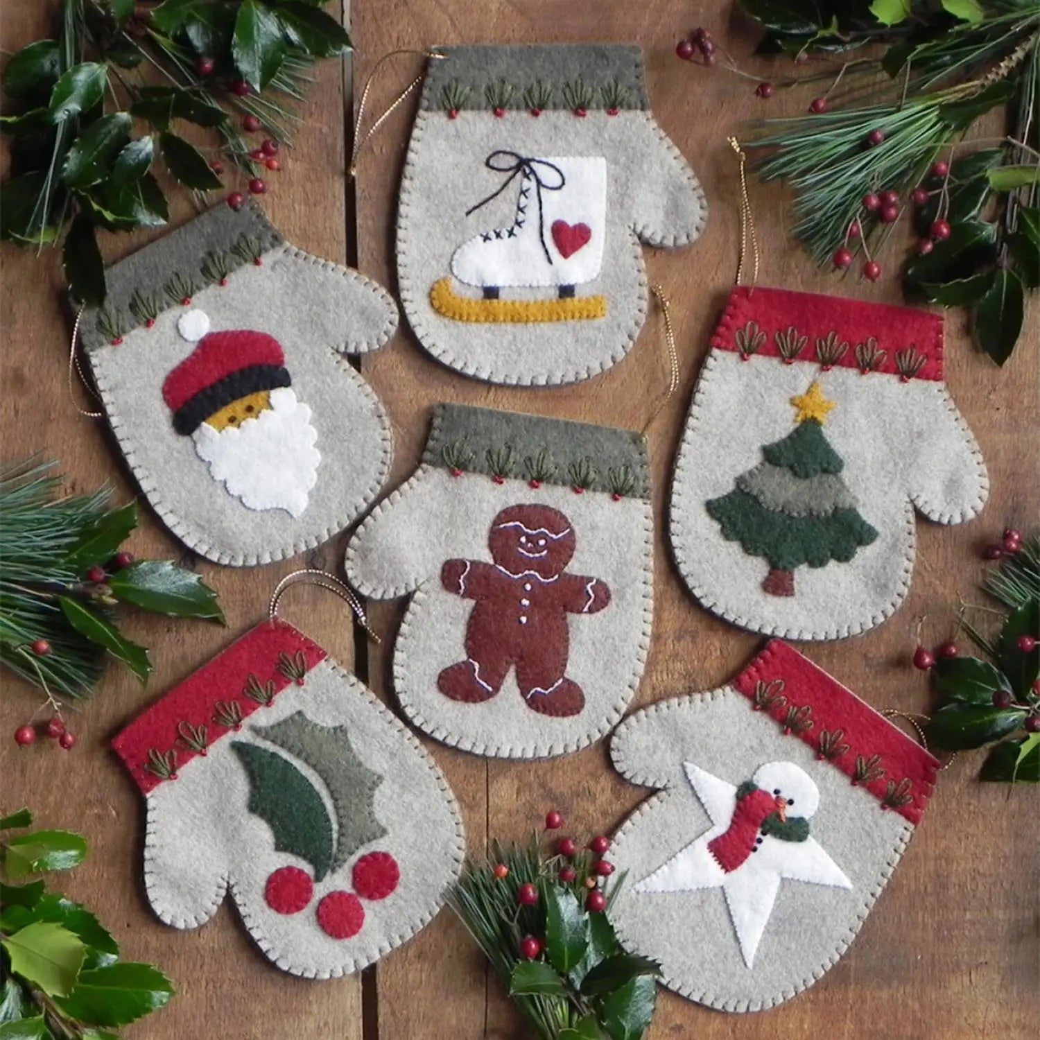 Warm Hands Mitten Ornaments Kit
