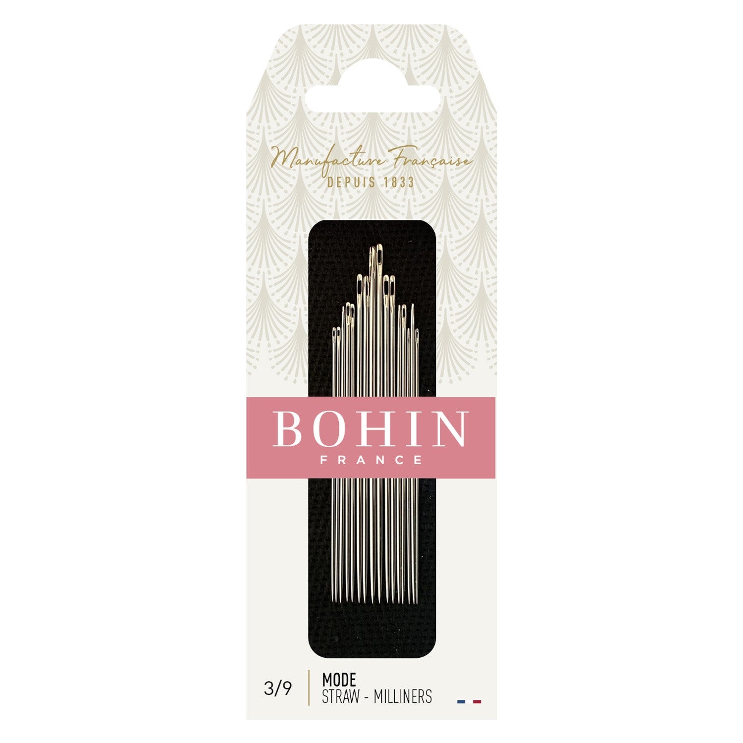 Bohin Straw - Milliners Size 3/9 - 8 - 9 - 10
