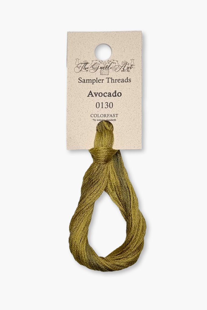 Gentle Art Sampler – Avocado 0130B – 10 yd – 100% coton teint à la main