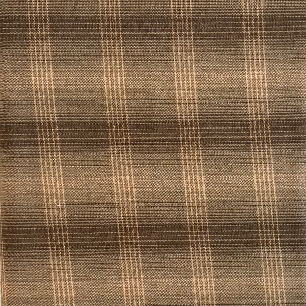 NIKKO By Diamond Textiles - Woven Plaid in Bark & Taupe