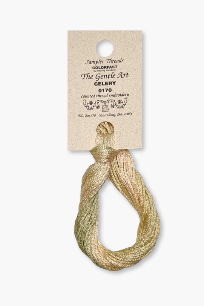 Gentle Art Sampler – Celery 0170B – 10 yd – 100% Hand-Dyed Cotton
