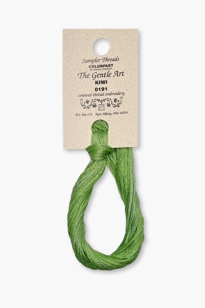 Gentle Art Sampler – Kiwi 0191B – 10 yd – 100% coton teint à la main