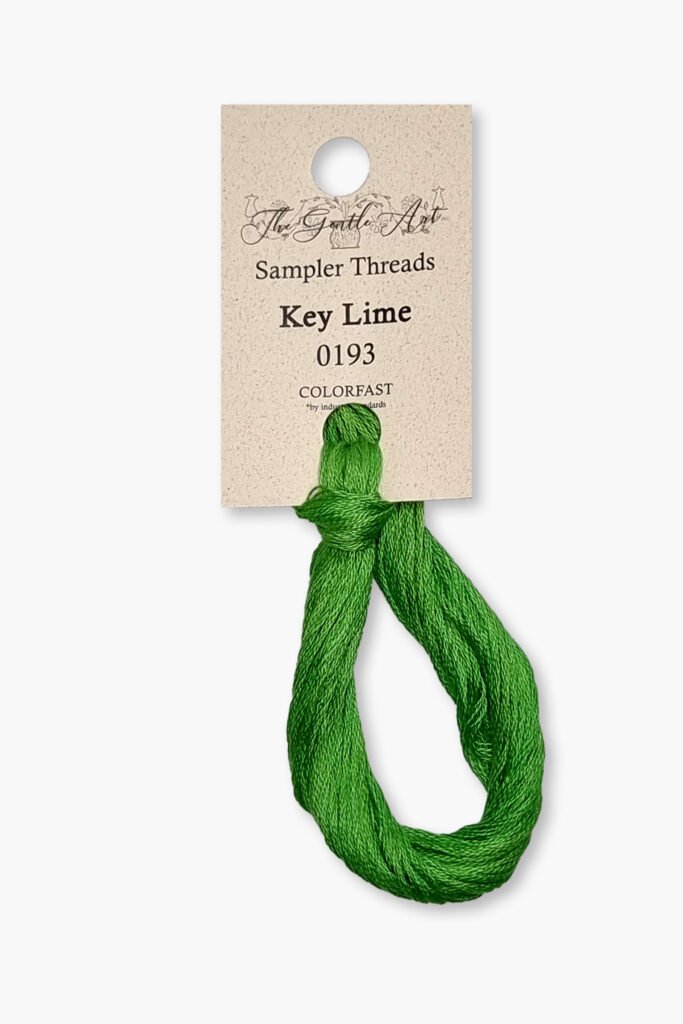 Gentle Art Sampler – Key Lime 0193B – 10 yd – 100% coton teint à la main