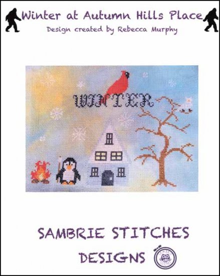 Winter at Autumn Hills Place Cross Stitch Pattern by SamBrie Stitches Designs
