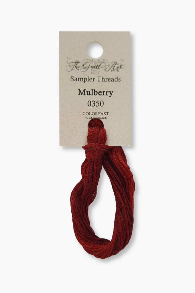 Gentle Art Sampler Threads – Mulberry 0350B – 10 YD – 100% Hand-Dyed Cotton