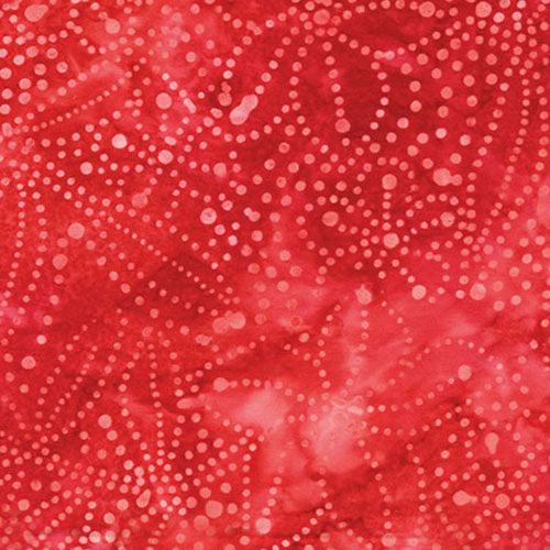 Island Jewels3696-10 Stippled Flower Red