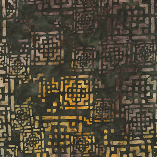 Tonga Batik Gold Dust - Tonga-B6971-Noir