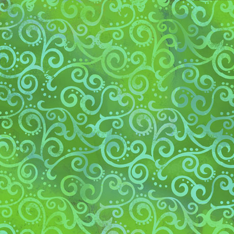 Ombre Scroll - Spring Green