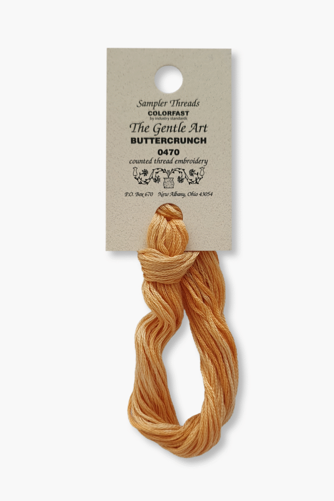 Gentle Art Sampler Threads – Buttercrunch 0470B – 10 YD – 100% coton teint à la main