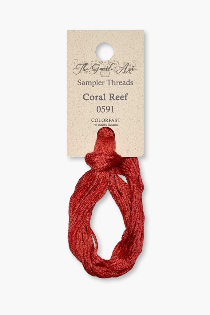Gentle Art Sampler – Coral Reef 0591B – 10 yd – 100% coton teint à la main