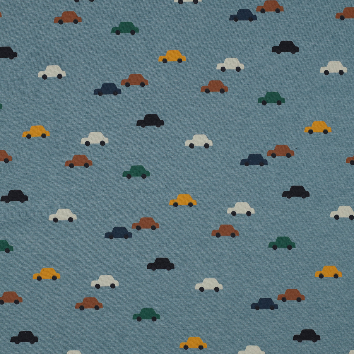 Jersey Melange Cars - Poppy Fabrics