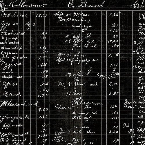Fowl Play - Black General Store Ledger