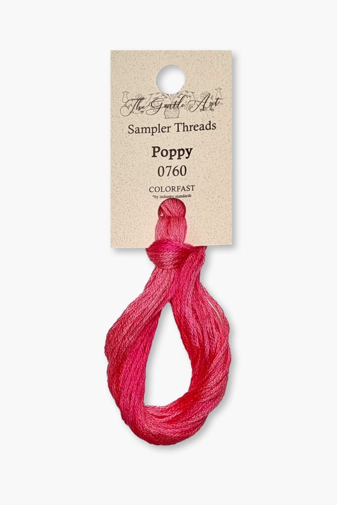 Gentle Art Sampler – Poppy 0760B – 10 yd – 100% coton teint à la main