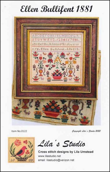 Ellen Bullifent 1881 Cross Stitch Pattern by Lila's Studio