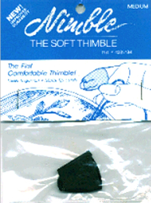 Leather Nimble Thimble W/Metal Tip-Medium