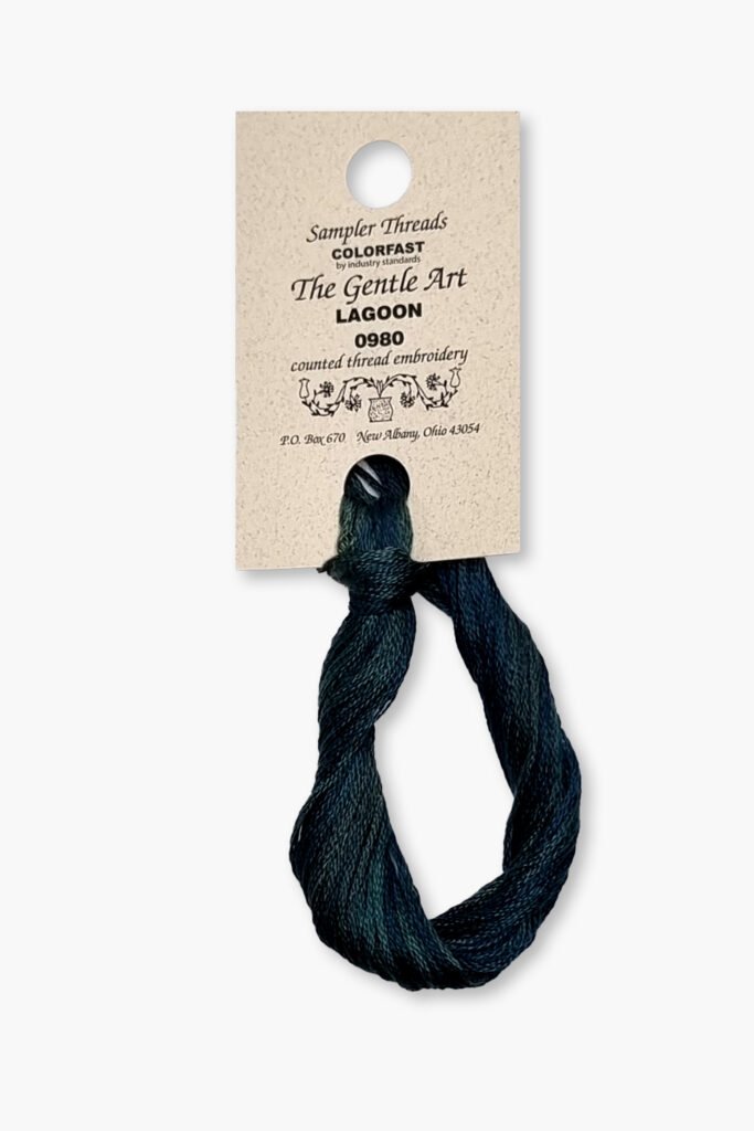Gentle Art Sampler – Lagoon 0980B – 10 yd – 100% coton teint à la main
