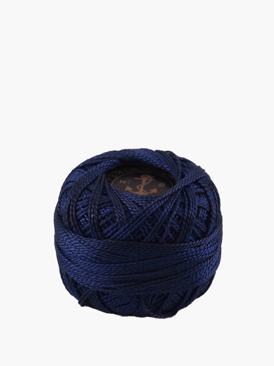 Anchor Perlé No. 8 – Color 123 – 100% Cotton – 10 g Thread Ball