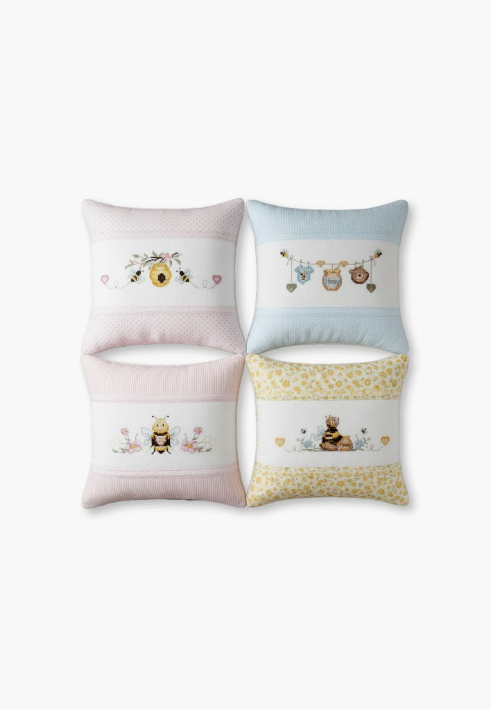 Cross-Stitch Kit Happy Bee Baby Set
