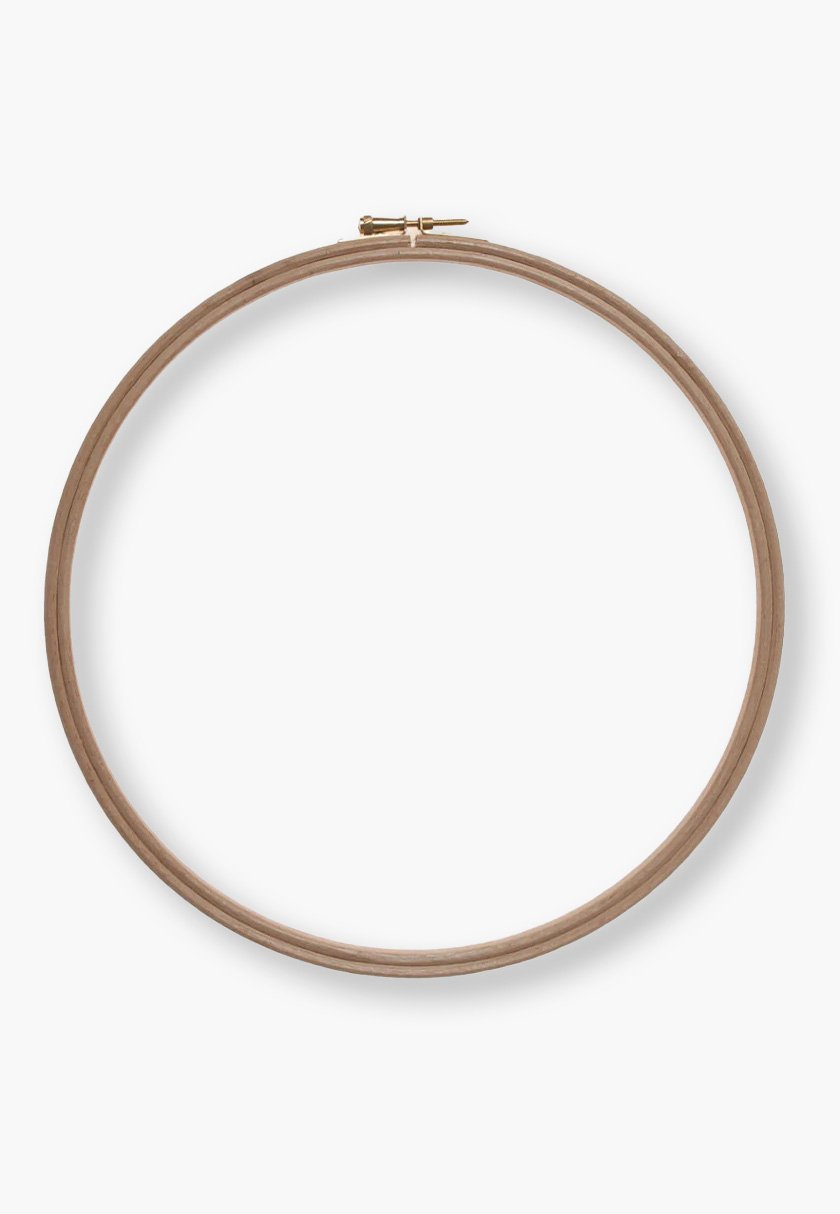 ELBESEE H10 – 25 cm Buchenholz-Stickrahmen mit Schraube
