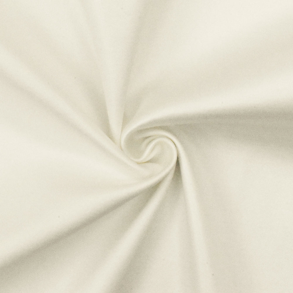 Star Ivory Solid Satin-Like Stretch Double Knit Fabric