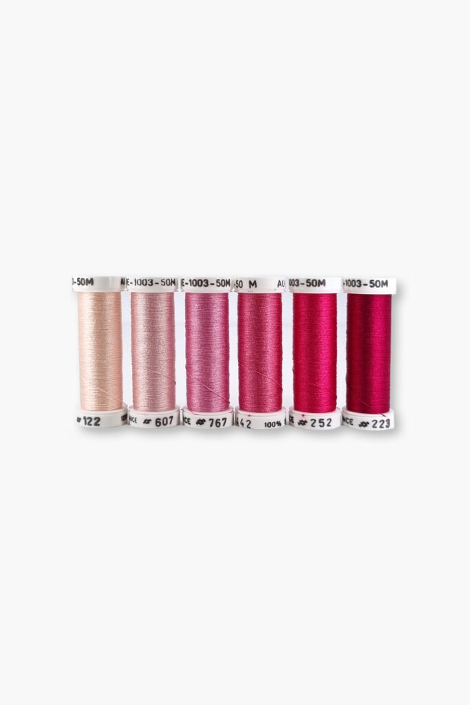 Au Ver à Soie Soie 1003 “Rose” – Pack of 6 Spools – 100% Silk