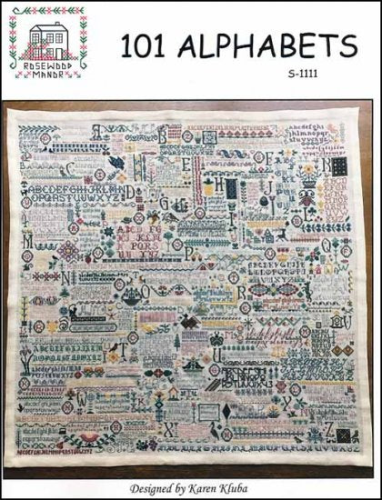 101 Alphabets Cross Stitch Pattern by Rosewood Manor