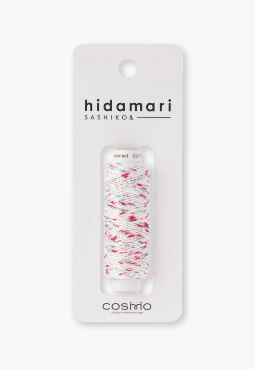 COSMO Hidamari Sashiko Garn 89 – Farbe 101 Shaved Ice – 100% Baumwolle