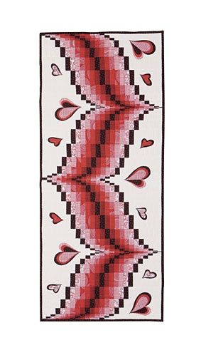 Heart Song Valentine's Table Runner Quilt Pattern PDFby Grizzly Gulch Gallery