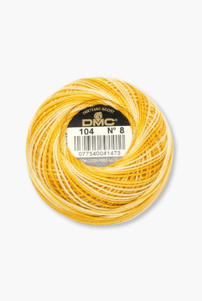 DMC Perlé No. 8 – Couleur 104 – 100% coton – 10 g de fil en pelote