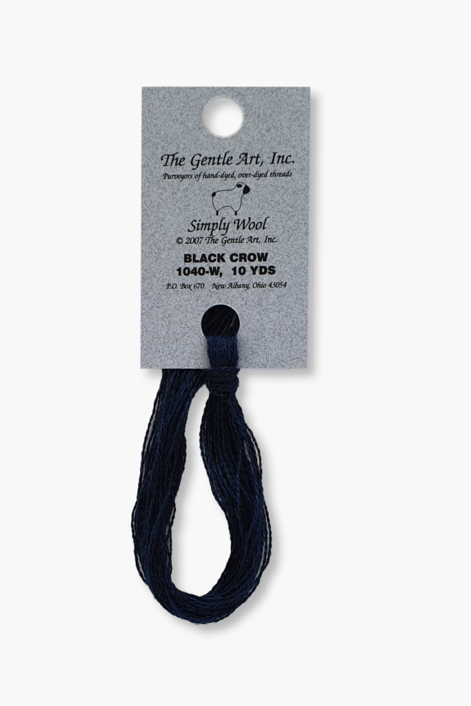 Gentle Art Simply Wool – Black Crow 1040W – 10 Yards – 100% handgefärbte Wolle