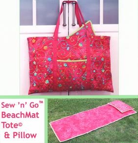Sew N Go Quilted BeachMat Tote Pattern Downloadby Jo-Lydia's Attic