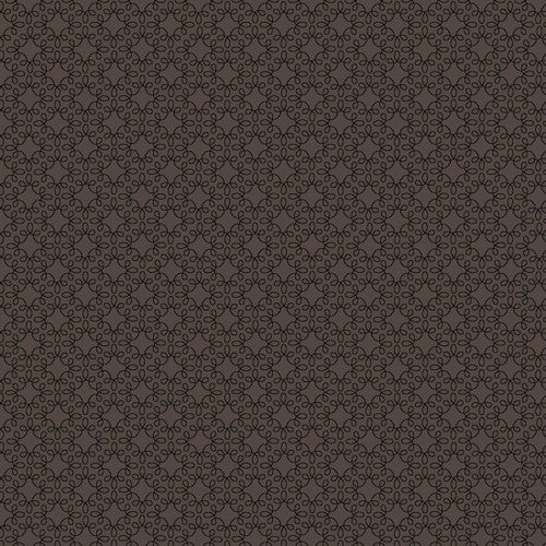 Modern Melody Basics Dark Grey on Black Fabric Yardage