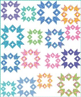 Milky Way Quilt Pattern Downloadby Me and My Sister Designs