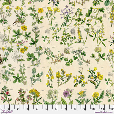 Free Spirit Fabrics - Yellow Palette by Tim Holtz - PWTH245.YELLOW - Yellow Botanical