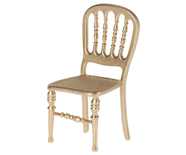 Maileg Chair, Mouse-Gold