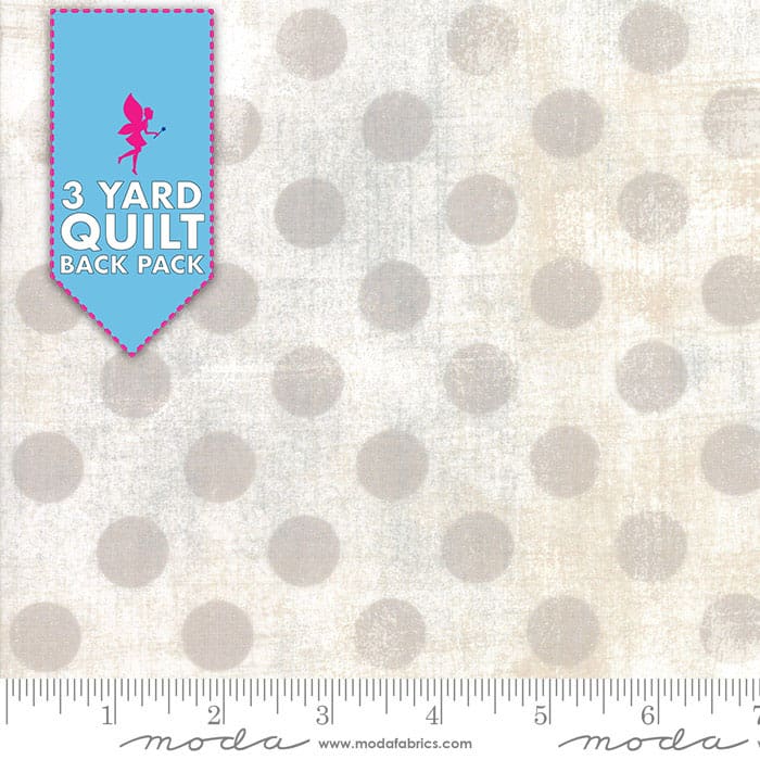 Grunge Hits the Spot White Paper 108" Wide 3 Yard Quilt Fabric Back Pack