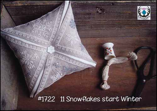 11 Snowflakes Start Winter Cross Stitch Pattern by Thistles