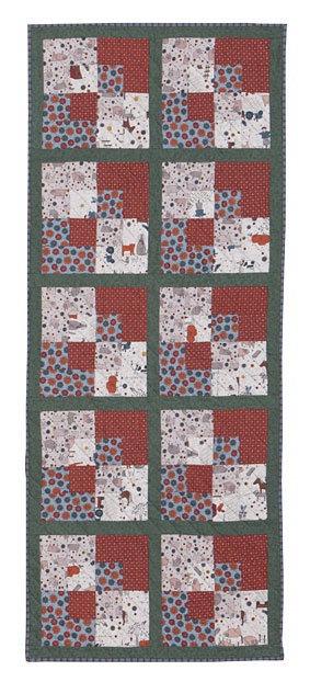 Swapped Squares Table Runner Quilt Pattern PDFby Tulip Square