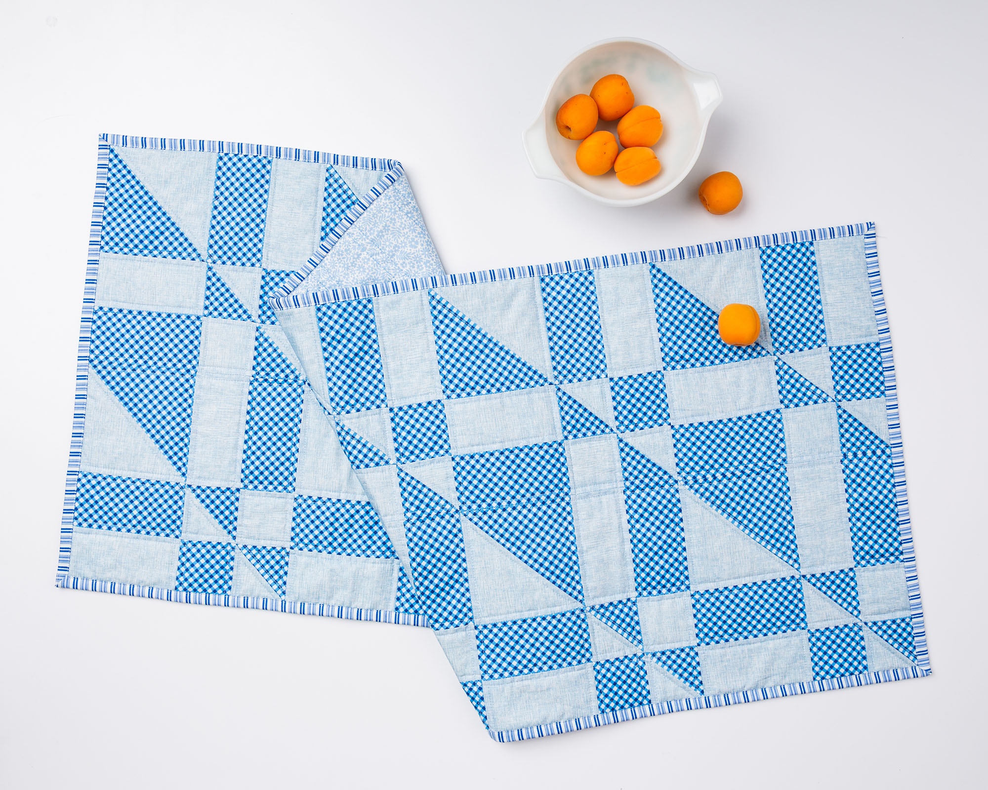 Asymmetric Angles Table Runner Quilt Pattern PDFby Tulip Square