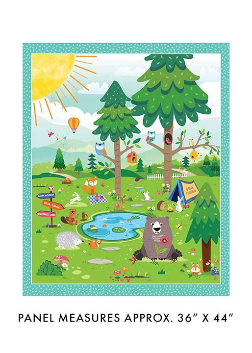 Happy Camper Multi Panel 36" x 43"
