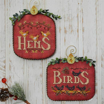 Hens & Birds: 12 Days Series Cross Stitch Pattern by Hands On Design