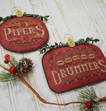 Pipers & Drummers: 12 Days Series Cross Stitch Pattern by Hands On Design