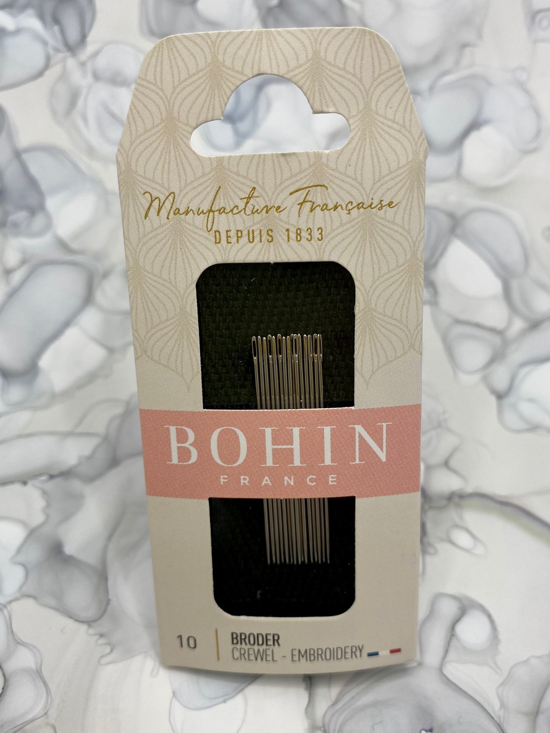 Bohin Embroidery Needles, Size 10