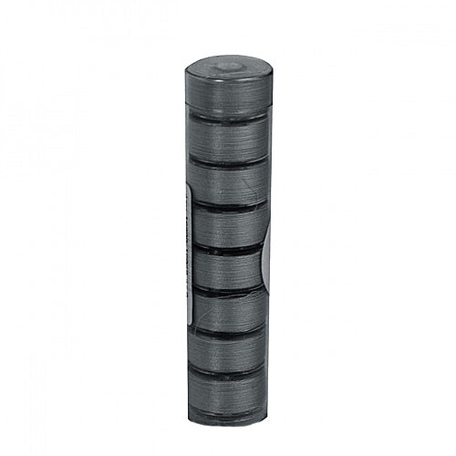 Fil-Tec Class 15/A Clear Quilt 50 wt Egyptian Cotton 78 yd. Pre-Wound Bobbins, Tube of 8 Bobbins- Lead Grey