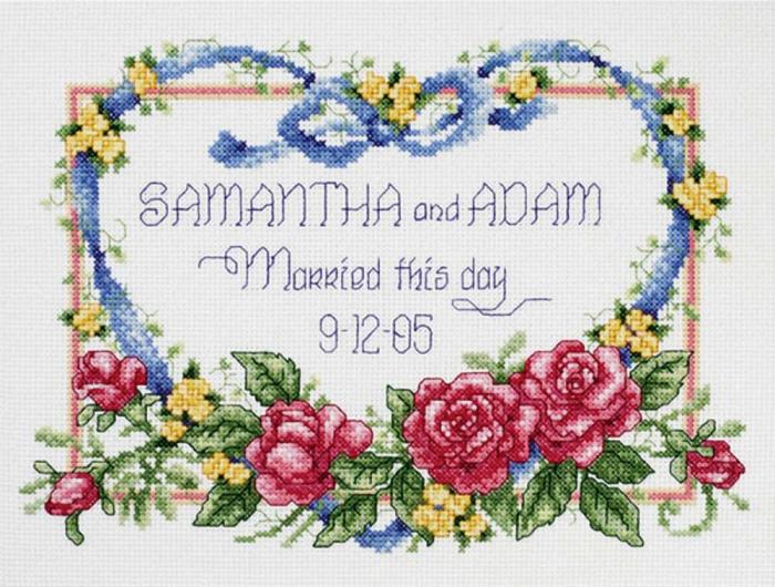 Married This Day (14 Count) - Counted Cross Stitch Kit