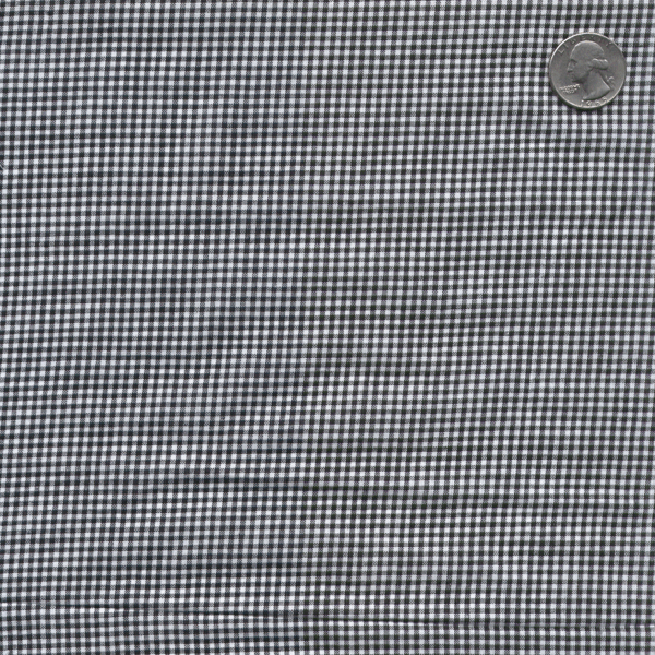 Black 1/16 Inch Gingham Fabric - Reorderable